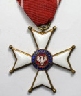 Orden und Medaillen, Europa / Europe, Polen / Poland. Orden Polonia Restituta. Ritterkreuz, Verliehen nach 1944. Bronze (56 x 56 mm), emailliert, mit ...