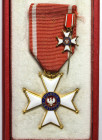 Orden und Medaillen, Europa / Europe, Polen / Poland. Orden Polonia Restituta. Ritterkreuz, Verliehen nach 1944. Bronze, vergoldet (45 x 45 mm), email...