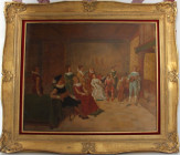 Kunst und Antiquitäten / Art and antiques. Jean Francois Gose. Ölgemälde. Unten links Signiert. Maße Gemälde: 65 x 79 cm. Maße mit Rahmen: 88 x 102 cm...