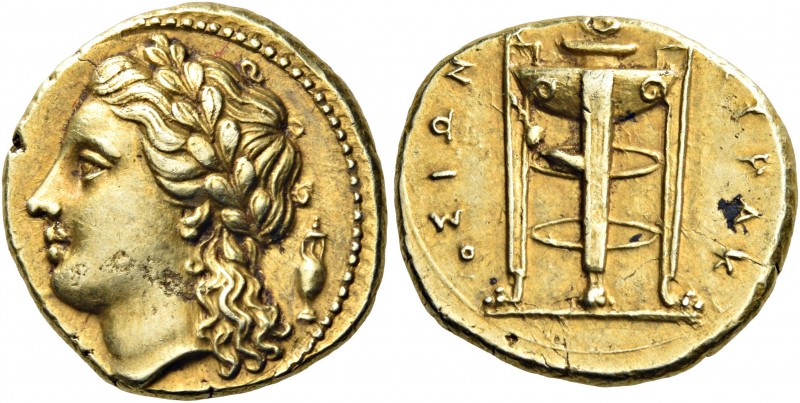 SICILY. Syracuse. Agathokles, 317-289 BC. Dekadrachm or 50 Litrai (Electrum, 15 ...