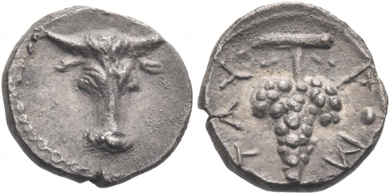 SICILY. Tauromenion. Circa 275-216/2 BC. Litra (Silver, 10 mm, 0.83 g, 9 h). Buc...
