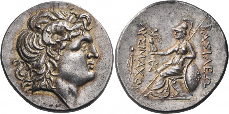 KINGS OF THRACE. Lysimachos, 305-281 BC. Tetradrachm (Silver, 30 mm, 16.95 g, 12...