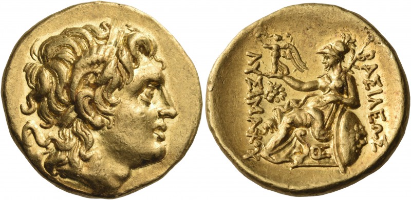 KINGS OF THRACE. Ptolemy Keraunos, 281-279 BC. Stater (Gold, 20 mm, 8.53 g, 5 h)...