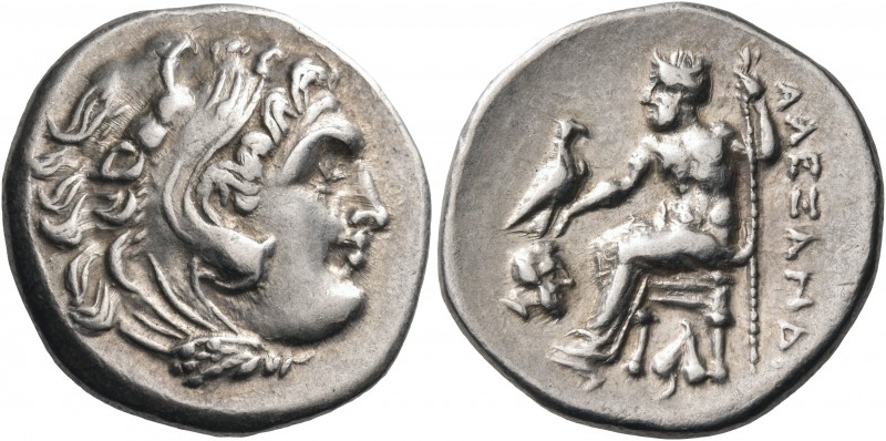 KINGS OF MACEDON. Alexander III ‘the Great’, 336-323 BC. Drachm (Silver, 18.5 mm...