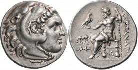 KINGS OF MACEDON. Alexander III ‘the Great’, 336-323 BC. Tetradrachm (Silver, 28 mm, 16.95 g, 2 h), Alexandreia Troas, c. 280-275. Head of youthful He...