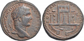 Caracalla, 198-217. Pentassarion (Bronze, 31.5 mm, 18.98 g, 6 h), Koinon of Cyprus, Paphos. Μ ΑΝΤΩΝΕΙΝΟC ΑVΓΟVCΤΟC Laureate head of Caracalla to right...