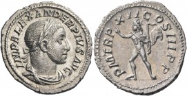 Severus Alexander, 222-235. Denarius (Silver, 19 mm, 3.12 g, 1 h), Rome, 233. IMP ALEXANDER PIVS AVG Laureate and draped bust of Severus Alexander to ...