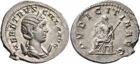 Herennia Etruscilla, Augusta, 249-251. Antoninianus (Silver, 23.5 mm, 4.29 g, 1 h), Rome. HER ETRVSCILLA AVG Diademed and draped bust of Herennia Etru...