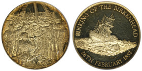 Afrique du Sud, Medaille, 1977, Héros de Birkenhead, Au 39,75 g. 0,75‰
Conservation: PCGS PR62DCAM