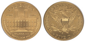 États-Unis d'Amerique, 5 Dollars San Francisco Old Mint Centennial, 2006, AU 8,36 g. 900‰
Ref: 	KM# 395
Conservation: Proof