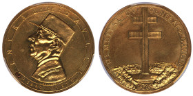 France, Medaille mémolial de Gaulle, 1972, AU 10,46 g; 
Conservation: PCGS SP65