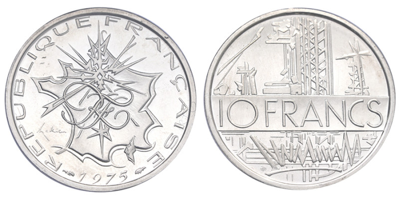 France, Cinquième République (1958-présent), 10 francs Mathieu Piéfort argent, 1...