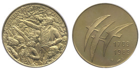 France, Medaille, Serment du Jeu de Paume, 1989, AU 7,5 g. 750‰
Conservation: proof