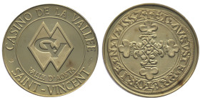 Italie, medaille "Casino de la Vallee", 1996, AU 10 g. 750‰
Conservation: Superbe