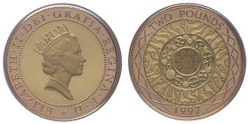 Royaume-Uni, 2 Pounds - Elizabeth II 3ème portrait; Technology, 1997, AU 15.98 g. 917‰
Réf: 		KM# 976
Conservation: proof