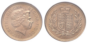 Royaume-Uni, Elizabeth II, Sovereign, 2002, AU 7,98 g. 917‰
Réf: 	KM# 1026
Conservation: Proof