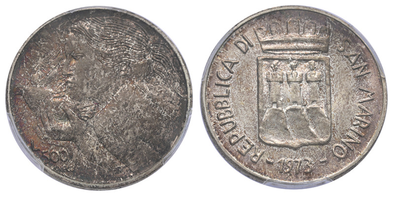 Saint-Marin, République (1864-présent), 500 lire, 1973, AG 11 g.
Réf: KM# 29
Con...