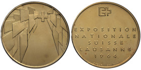 Suisse, Médaille - Exposition nationale suisse Lausanne; Vermeil, 1964, AU 27 g. 900‰
Conservation: FDC