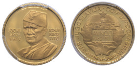 Yougoslavie, Medaille, Josip Broz Tito, 1983-ZM, AU 4,01 g. 900‰
Conservation: PCGS SP68