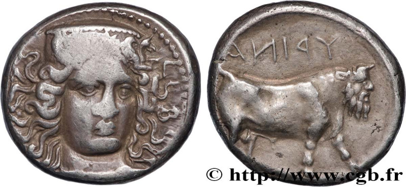 CAMPANIA - HYRIA
Type : Nomos, statère ou didrachme 
Date : c. 405-385 AC. 
Mint...