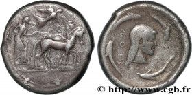 SICILY - SYRACUSE
Type : Tétradrachme 
Date : c. 485-480 AC. 
Mint name / Town : Syracuse 
Metal : silver 
Diameter : 25,5  mm
Orientation dies : 11  ...