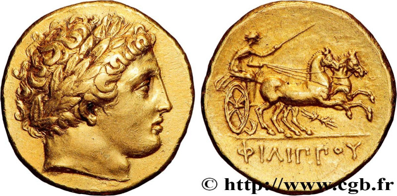 MACEDONIA - MACEDONIAN KINGDOM - PHILIP II
Type : Statère d'or 
Date : c. 340-33...