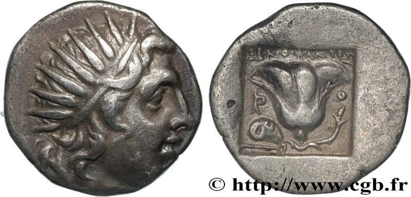 CARIA - CARIAN ISLANDS - RHODES
Type : Drachme plinthophore 
Date : c. 188-170 A...