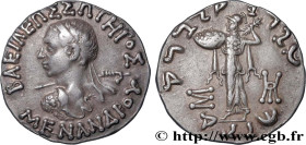 BACTRIA - BACTRIAN KINGDOM - MENANDER I SOTER
Type : Tetradrachme 
Date : c. 160-155 AC. 
Mint name / Town : Gandhara 
Metal : silver 
Diameter : 25,5...