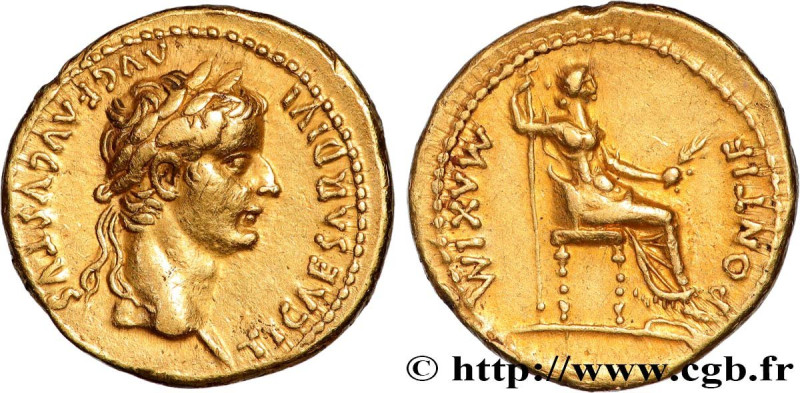 TIBERIUS
Type : Aureus 
Date : c. 27-30 
Mint name / Town : Lyon 
Metal : gold 
...