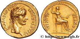 TIBERIUS
Type : Aureus 
Date : c. 27-30 
Mint name / Town : Lyon 
Metal : gold 
Diameter : 19,5  mm
Orientation dies : 2  h.
Weight : 7,77  g.
Obverse...