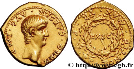NERO
Type : Aureus 
Date : 58-59 
Mint name / Town : Lyon 
Metal : gold 
Millesimal fineness : 1000  ‰
Diameter : 19,5  mm
Orientation dies : 3  h.
We...