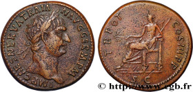TRAJANUS
Type : Sesterce 
Date : 100 
Mint name / Town : Rome 
Metal : copper 
Diameter : 33,5  mm
Orientation dies : 6  h.
Weight : 24,88  g.
Officin...