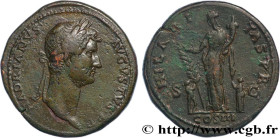 HADRIAN
Type : Sesterce 
Date : 128 
Mint name / Town : Rome 
Metal : copper 
Diameter : 34  mm
Orientation dies : 6  h.
Weight : 29,94  g.
Rarity : R...