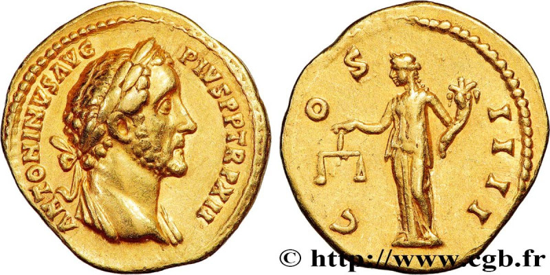 ANTONINUS PIUS
Type : Aureus 
Date : 148-149 
Mint name / Town : Rome 
Metal : g...