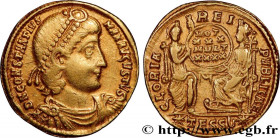 CONSTANTIUS II
Type : Solidus 
Date : 355-361 
Mint name / Town : Thessalonique 
Metal : gold 
Diameter : 21  mm
Orientation dies : 10  h.
Weight : 4,...