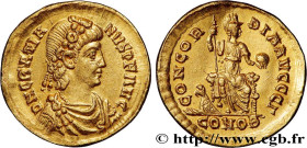GRATIAN
Type : Solidus 
Date : 380-381 
Mint name / Town : Constantinople 
Metal : gold 
Millesimal fineness : 1000  ‰
Diameter : 20  mm
Orientation d...