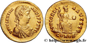 VALENTINIAN II
Type : Solidus 
Date : 388-392 
Mint name / Town : Constantinople 
Metal : gold 
Diameter : 20  mm
Orientation dies : 7  h.
Weight : 4,...