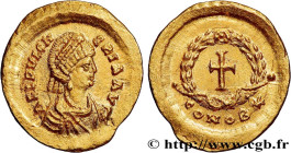 PULCHERIA
Type : Tremissis 
Date : c. 420-450 
Mint name / Town : Constantinople 
Metal : gold 
Diameter : 15  mm
Orientation dies : 12  h.
Weight : 1...