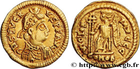 LIBIUS SEVERUS
Type : Tremissis 
Date : c. 461-465 
Mint name / Town : Gaule, Toulouse 
Metal : gold 
Diameter : 14  mm
Orientation dies : 6  h.
Weigh...