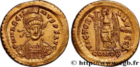 MARCIAN
Type : Solidus 
Date : c. 450-457 
Mint name / Town : Constantinople 
Metal : gold 
Diameter : 20  mm
Orientation dies : 6  h.
Weight : 4,44  ...