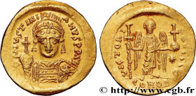 JUSTINIAN I
Type : Solidus 
Date : 542-565 
Mint name / Town : Constantinople 
Metal : gold 
Millesimal fineness : 1000  ‰
Diameter : 20  mm
Orientati...