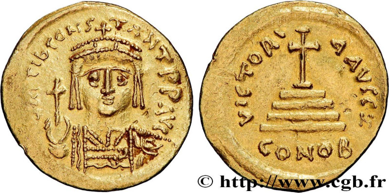 TIBERIUS II CONSTANTINE
Type : Solidus 
Date : 579-582 
Mint name / Town : Const...