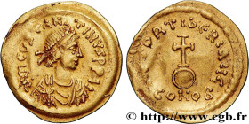 TIBERIUS II CONSTANTINE
Type : Semissis 
Date : 579-582 
Mint name / Town : Constantinople 
Metal : gold 
Millesimal fineness : 1000  ‰
Diameter : 19 ...
