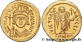 MAURICE TIBERIUS
Type : Solidus 
Date : indiction 3 
Date : 584-585 
Mint name / Town : Carthage 
Metal : gold 
Diameter : 20,5  mm
Orientation dies :...