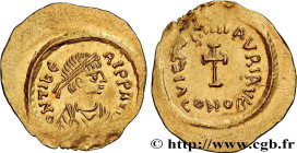 MAURICE TIBERIUS
Type : Tremissis 
Date : 582-602 
Mint name / Town : Constantinople 
Metal : gold 
Millesimal fineness : 1000  ‰
Diameter : 18  mm
Or...