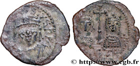 THEODOSE
Type : Demi-silique 
Date : 592-597 
Mint name / Town : Carthage 
Metal : silver 
Millesimal fineness : 1000  ‰
Diameter : 14  mm
Orientation...