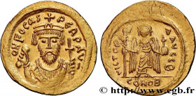 PHOCAS
Type : Solidus consulaire 
Date : 603 
Mint name / Town : Constantinople 
Metal : gold 
Millesimal fineness : 1.000  ‰
Diameter : 21  mm
Orient...