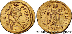 PHOCAS
Type : Solidus 
Date : 609-610 
Mint name / Town : Constantinople 
Metal : gold 
Millesimal fineness : 1.000  ‰
Diameter : 20,5  mm
Orientation...