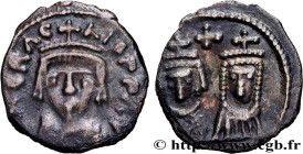 HERACLIUS, HERACLIUS CONSTANTINE and MARTINA
Type : Demi-silique 
Date : 614-626 
Mint name / Town : Carthage 
Metal : silver 
Diameter : 12  mm
Orien...