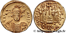 CONSTANTINE IV, HERACLIUS and TIBERIUS
Type : Solidus 
Date : 674-681 
Mint name / Town : Constantinople 
Metal : gold 
Millesimal fineness : 1000  ‰
...